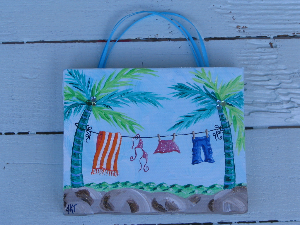 JT Beach Laundry Canvas